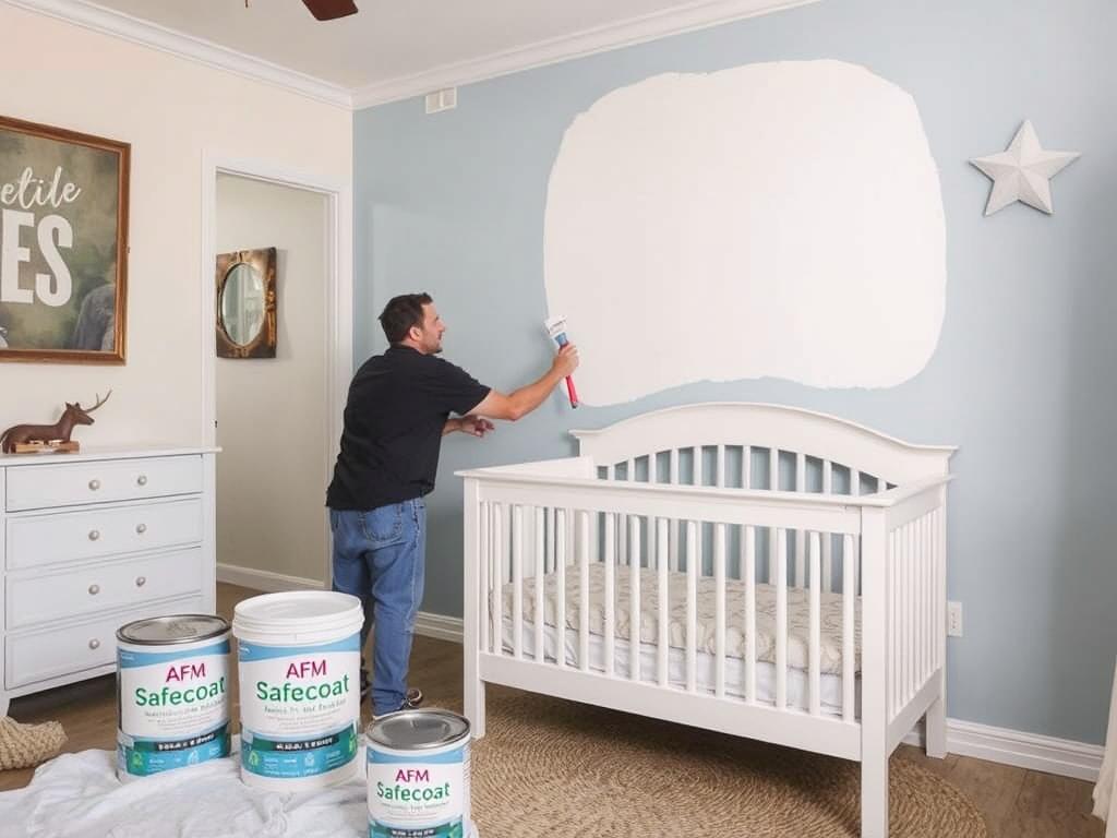AFM Safecoat eco-friendly paint in Texas nursery