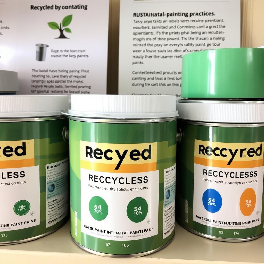 Recycled paint for sustainable house painting services