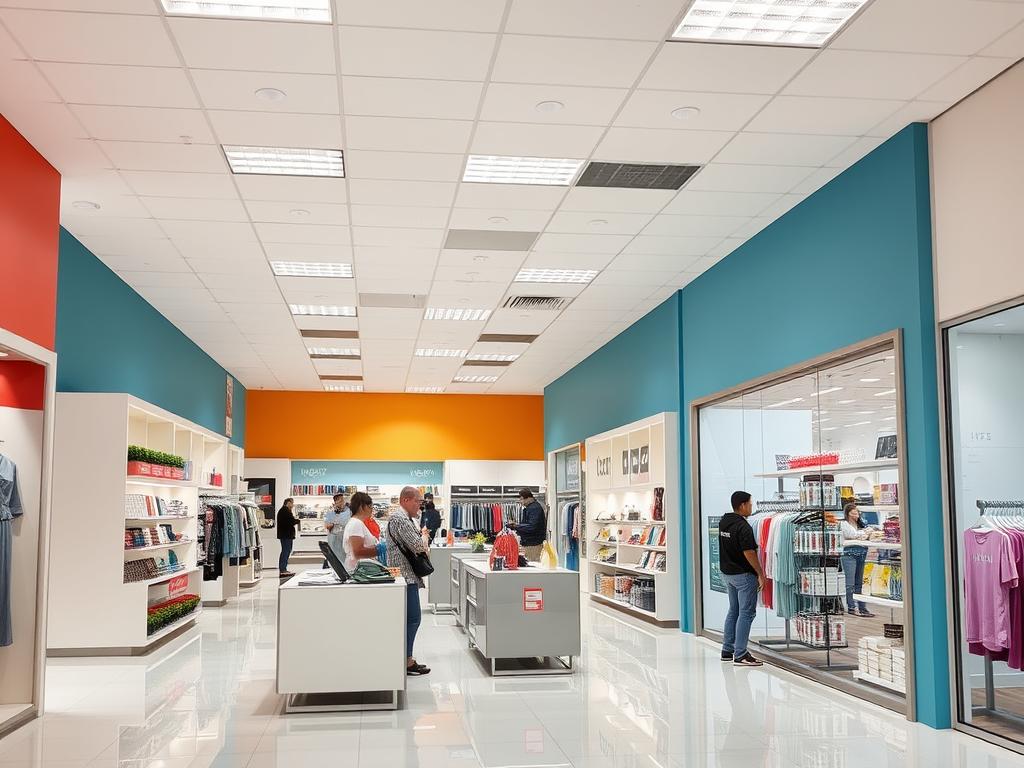 Retail store painting services in Houston