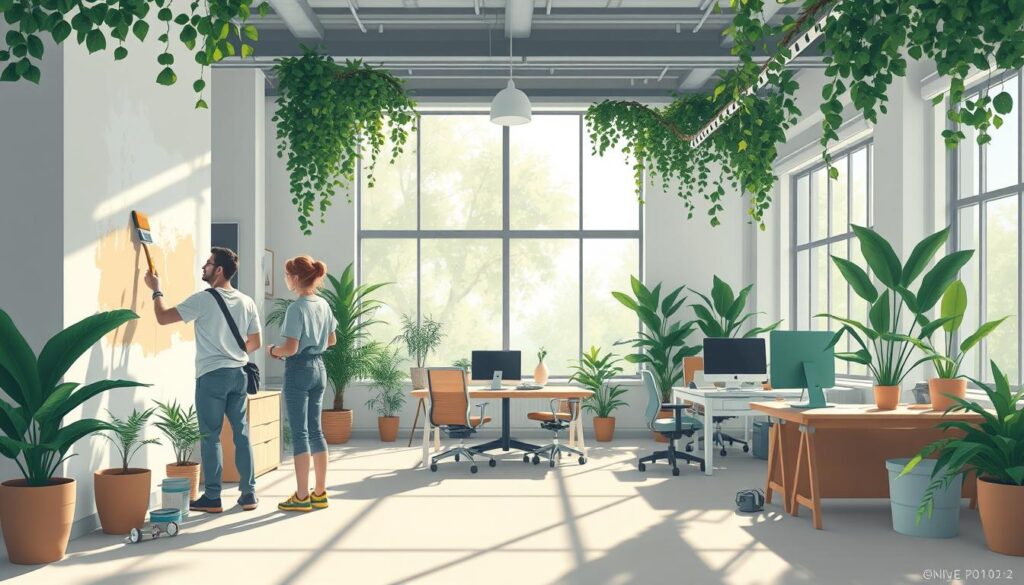 eco-friendly office painting services houston