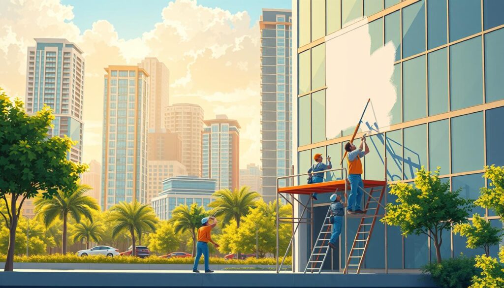 exterior commercial painting houston 77045