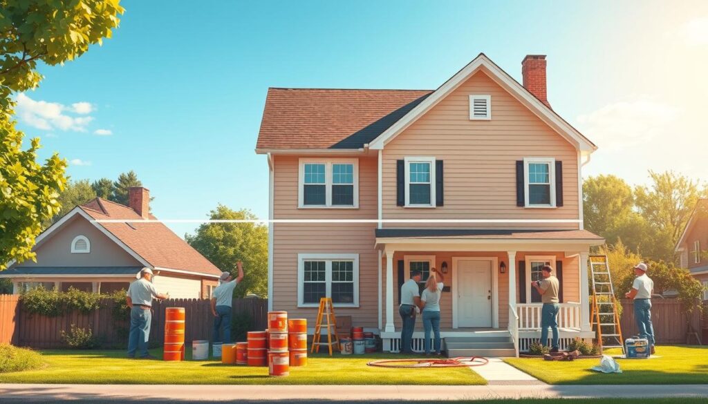 exterior painting timeline