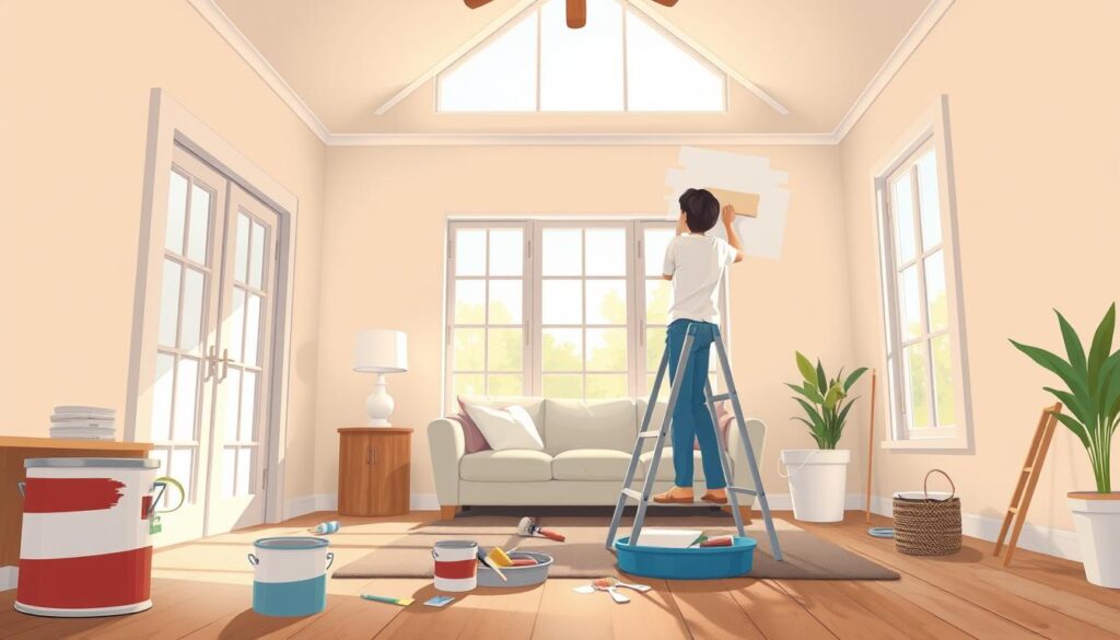 home painting preparation