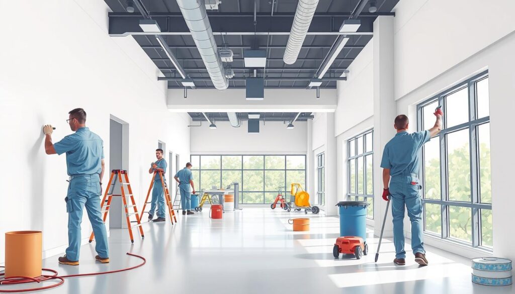 interior commercial painting houston 77085