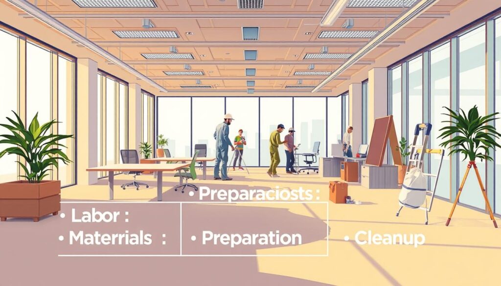 office painting services cost factors