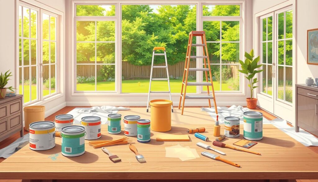 preparing for a painting project